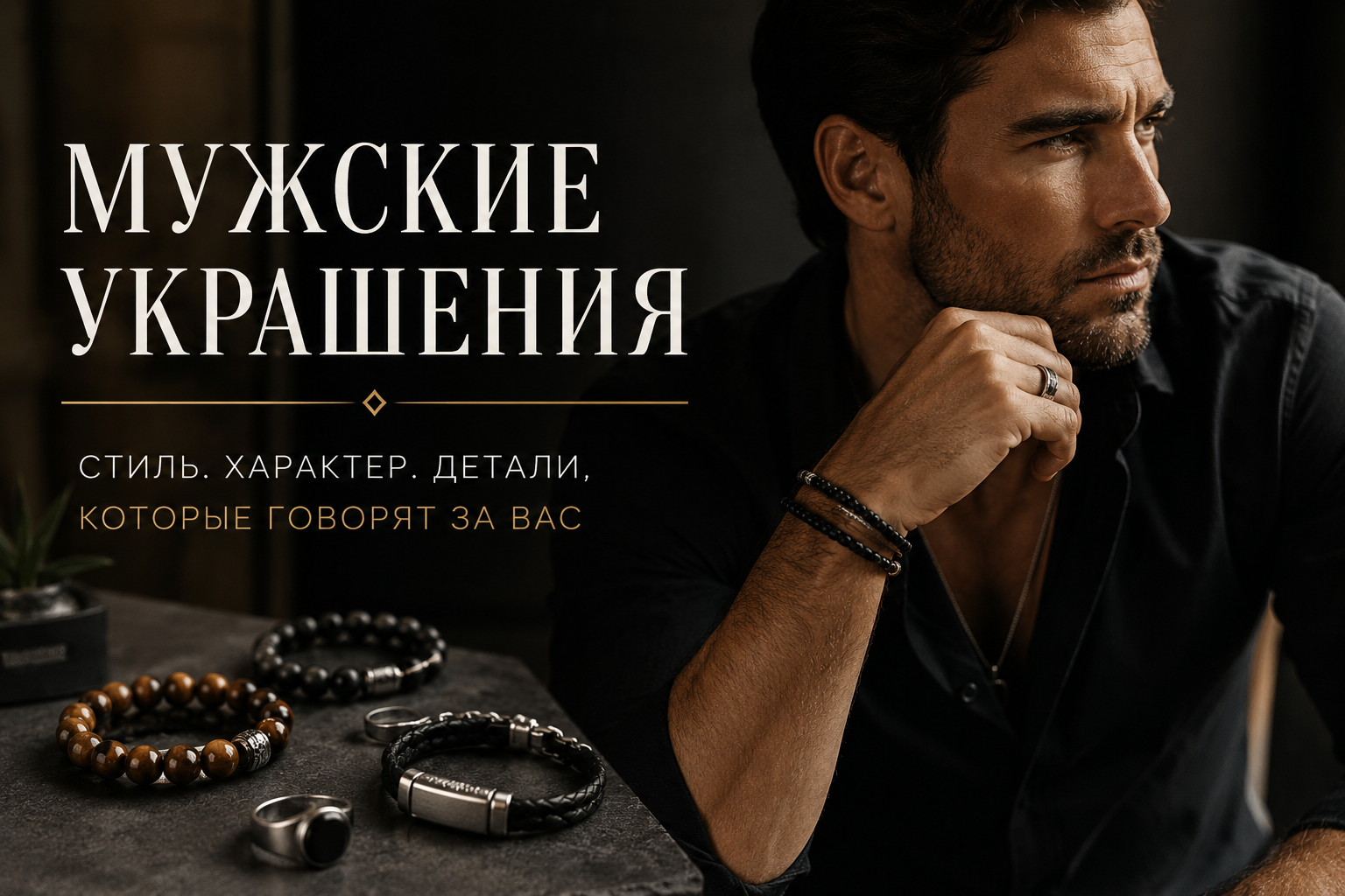 Мужские украшения: когда детали говорят за мужчину