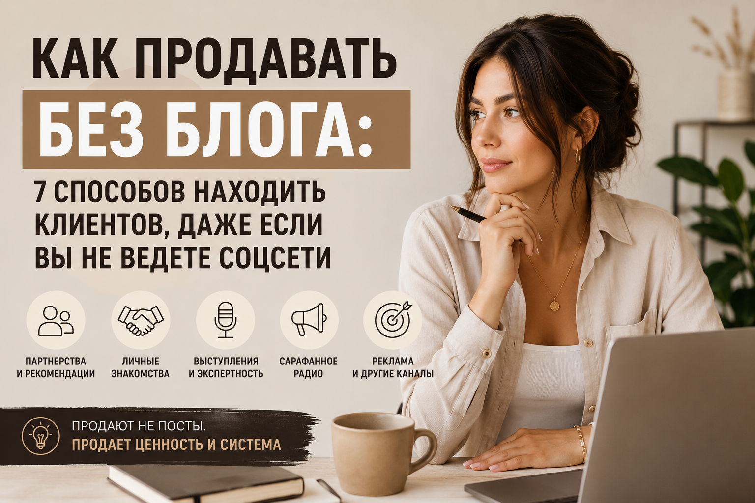 Как продавать без блога: 7 способов находить клиентов, даже если вы не ведете соцсети