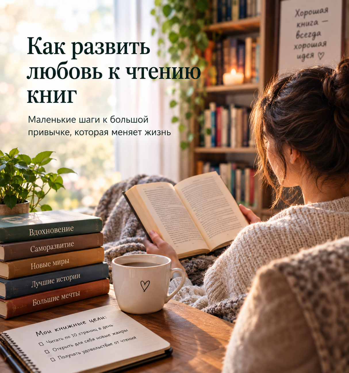 Как развить любовь к чтению книг