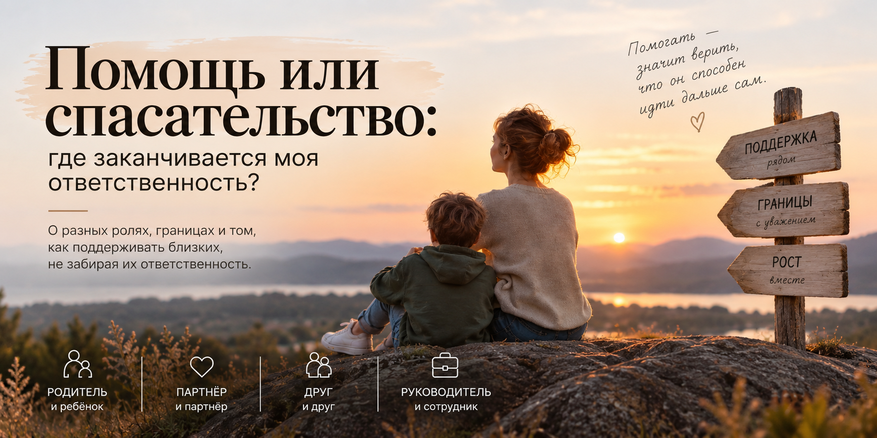 Помощь или спасательство: где заканчивается моя ответственность?