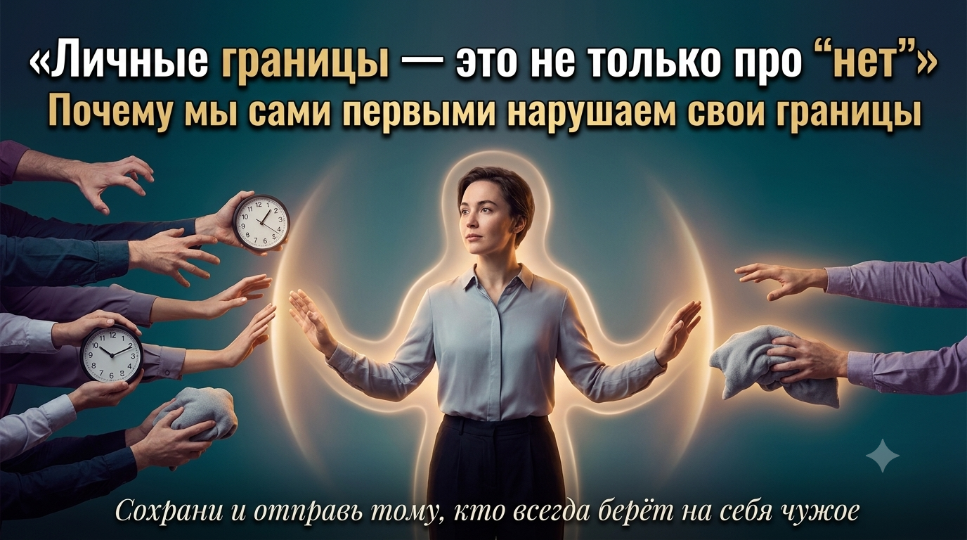 «Личные границы. Почему всё, что об этом говорят в соцсетях - только половина правды»
