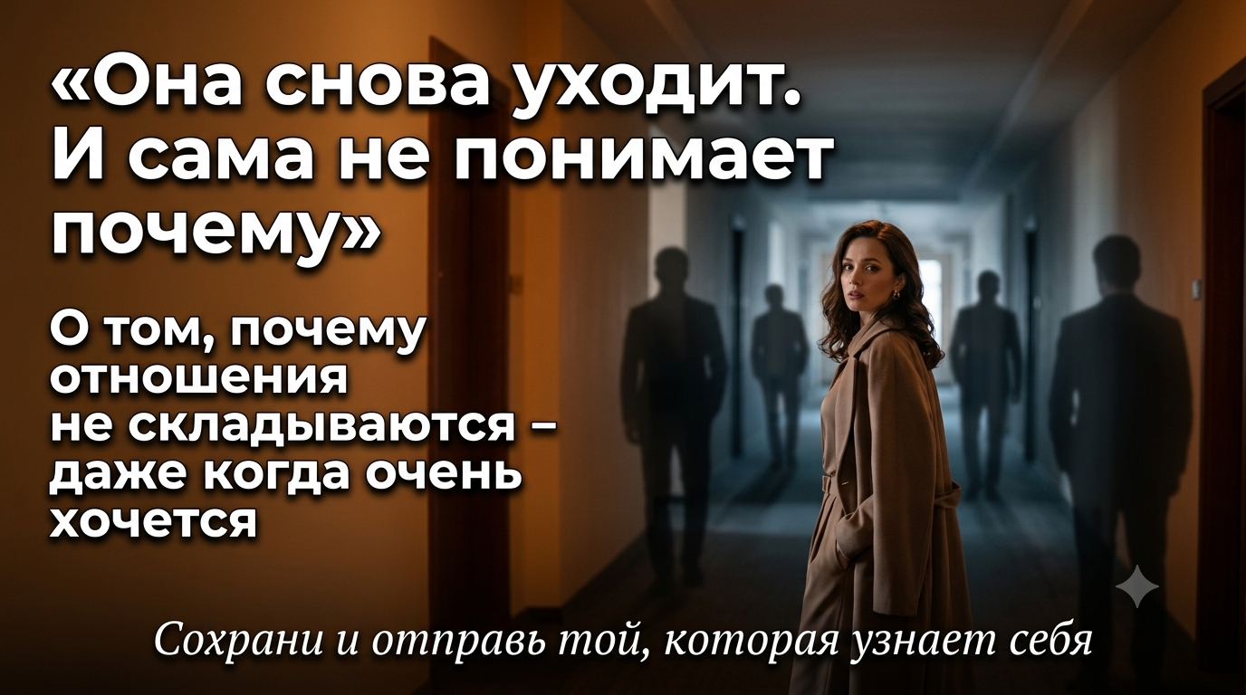 «Она снова уходит. И сама не понимает почему»