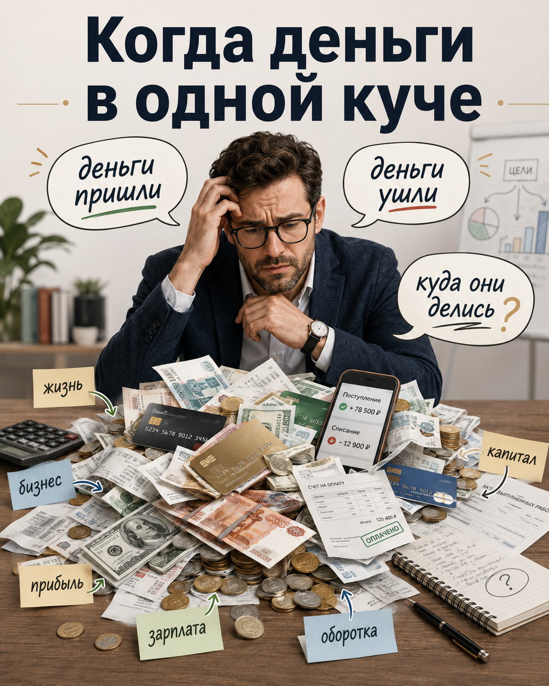 Деньгами невозможно управлять, пока вы говорите о них как о погоде