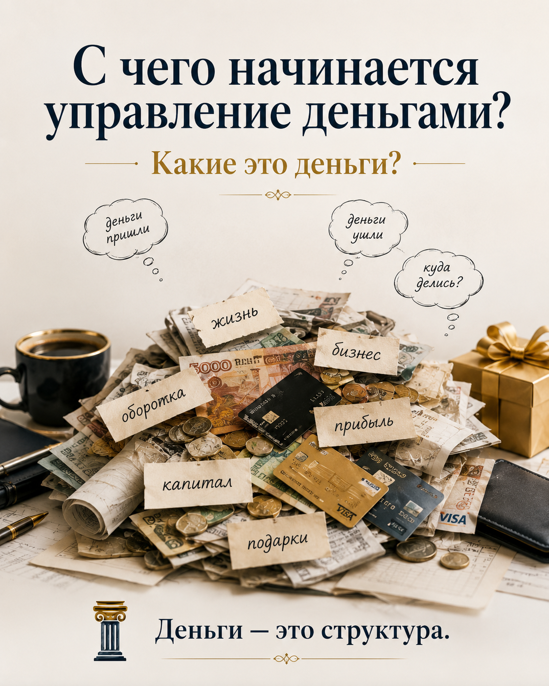 Как ты думаешь, чего начинается управление деньгами?