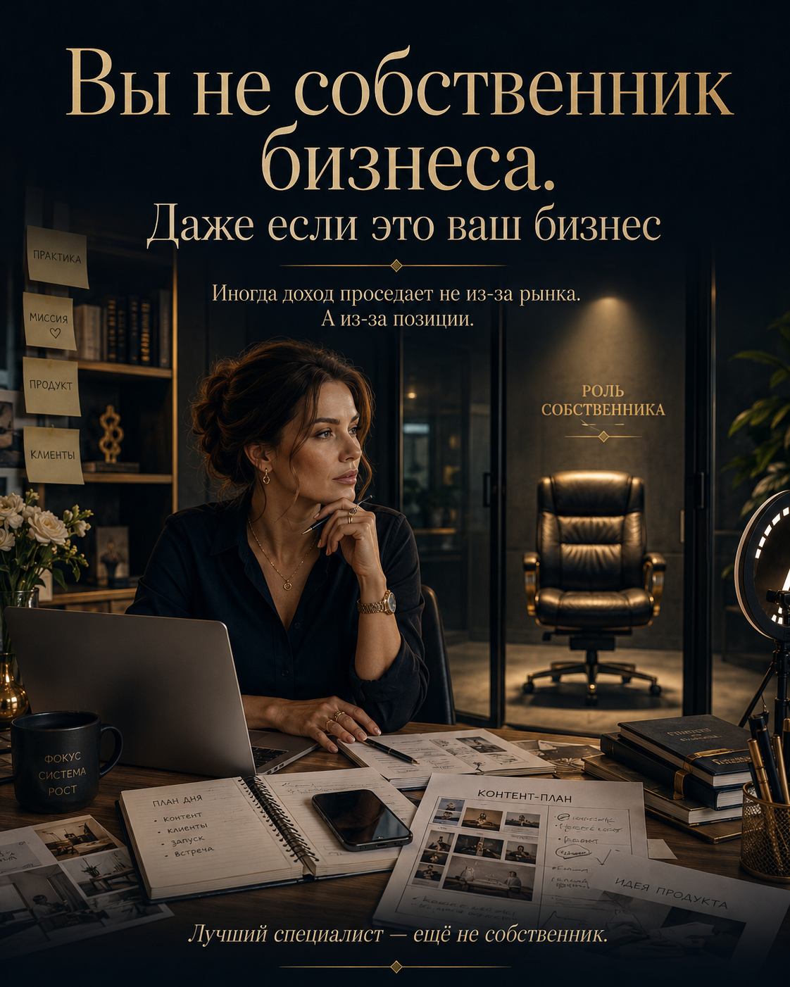 Вы не собственник бизнеса. Даже если это ваш бизнес