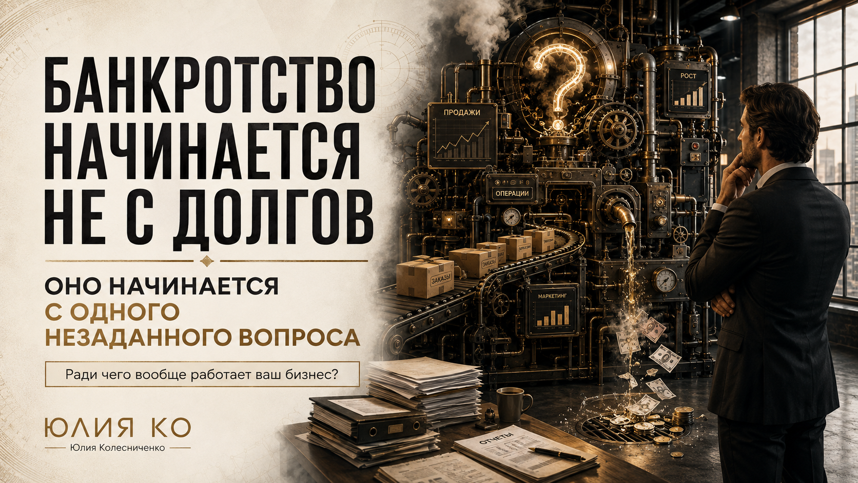 Банкротство начинается не с долгов. Оно начинается с одного незаданного вопроса