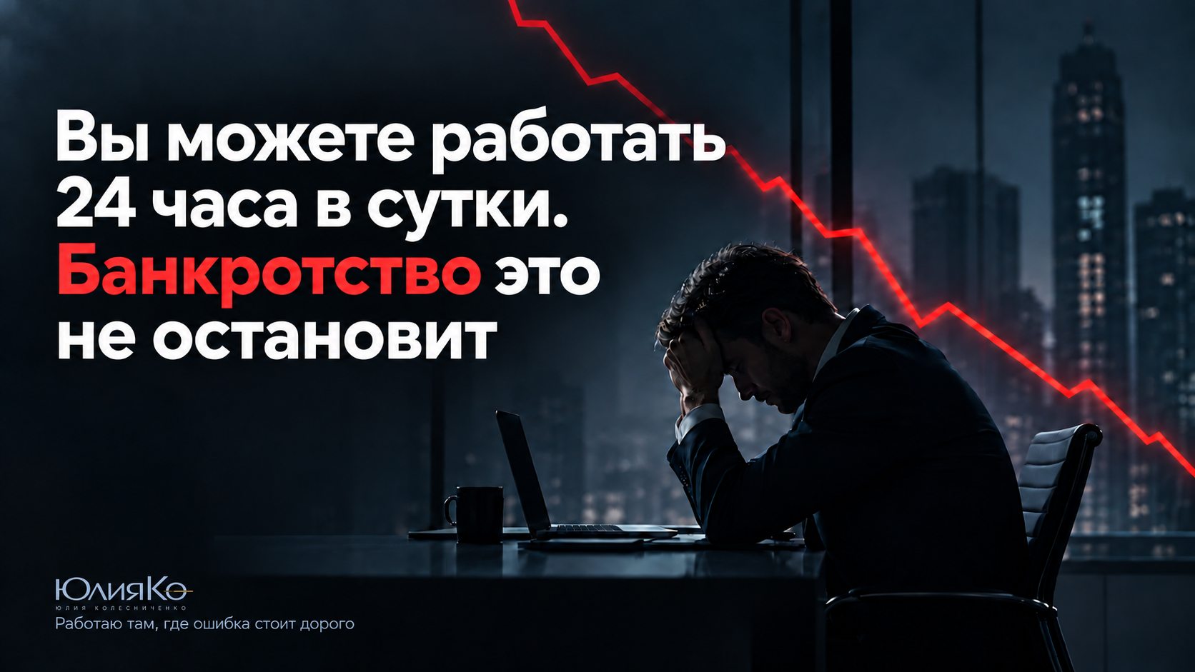 Вы можете работать 24 часа в сутки. Банкротство останавливает не это.